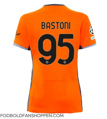 Inter Milan Alessandro Bastoni #95 Tredjetrøje Dame 2023-24 Kortærmet